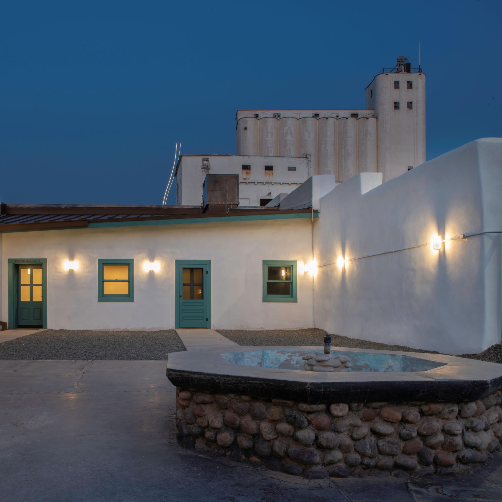 Hayden House Courtyard with Mill in Background_DTA Photo_Square for Web